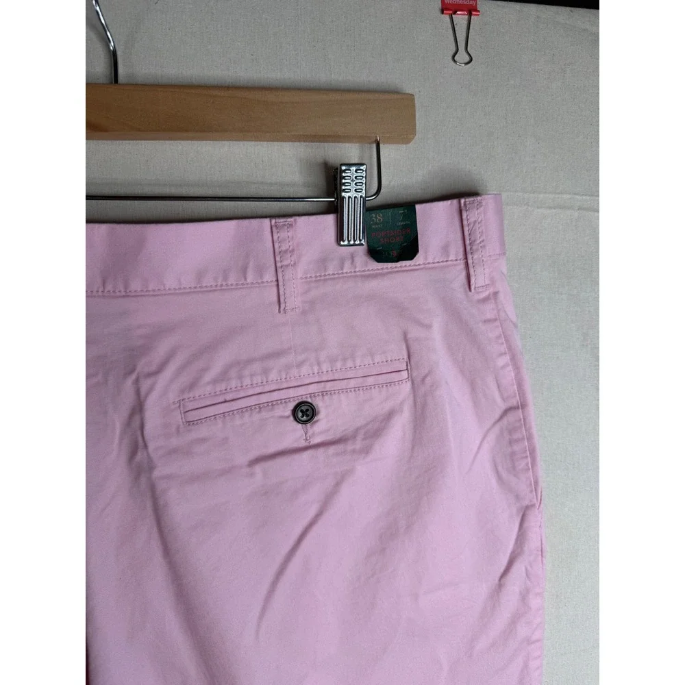 New J. Crew Men's Portsider Cotton Twill Shorts size 38 Pink